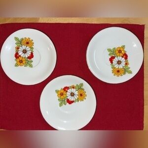 MCM Floral Saucers - Set of 3​